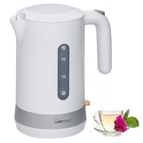 Bouilloire Électrique Sans Fil 1,8 L 2200 W Clatronic Wk3452 Blanc