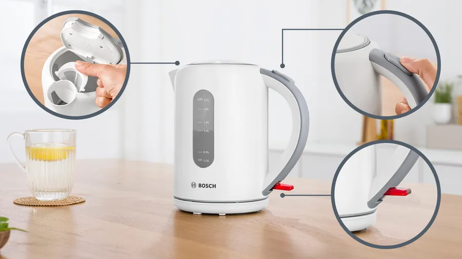 Bouilloire Électrique Sans Fil 1.7L 2200W Bosch TWK7601 – Image 5