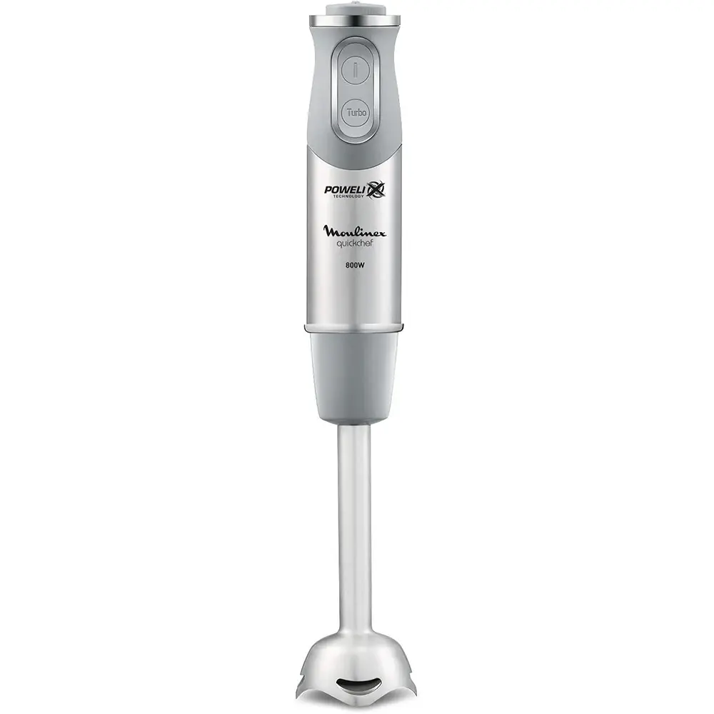 MIXEUR PLONGEANT MOULINEX QUICKCHEF GRIS/INOX 800W 10V DD650D10 – Image 2