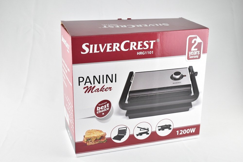 Panineuse Maker 1200W SilverCrest HRG1101 Noir-Silver – Image 2