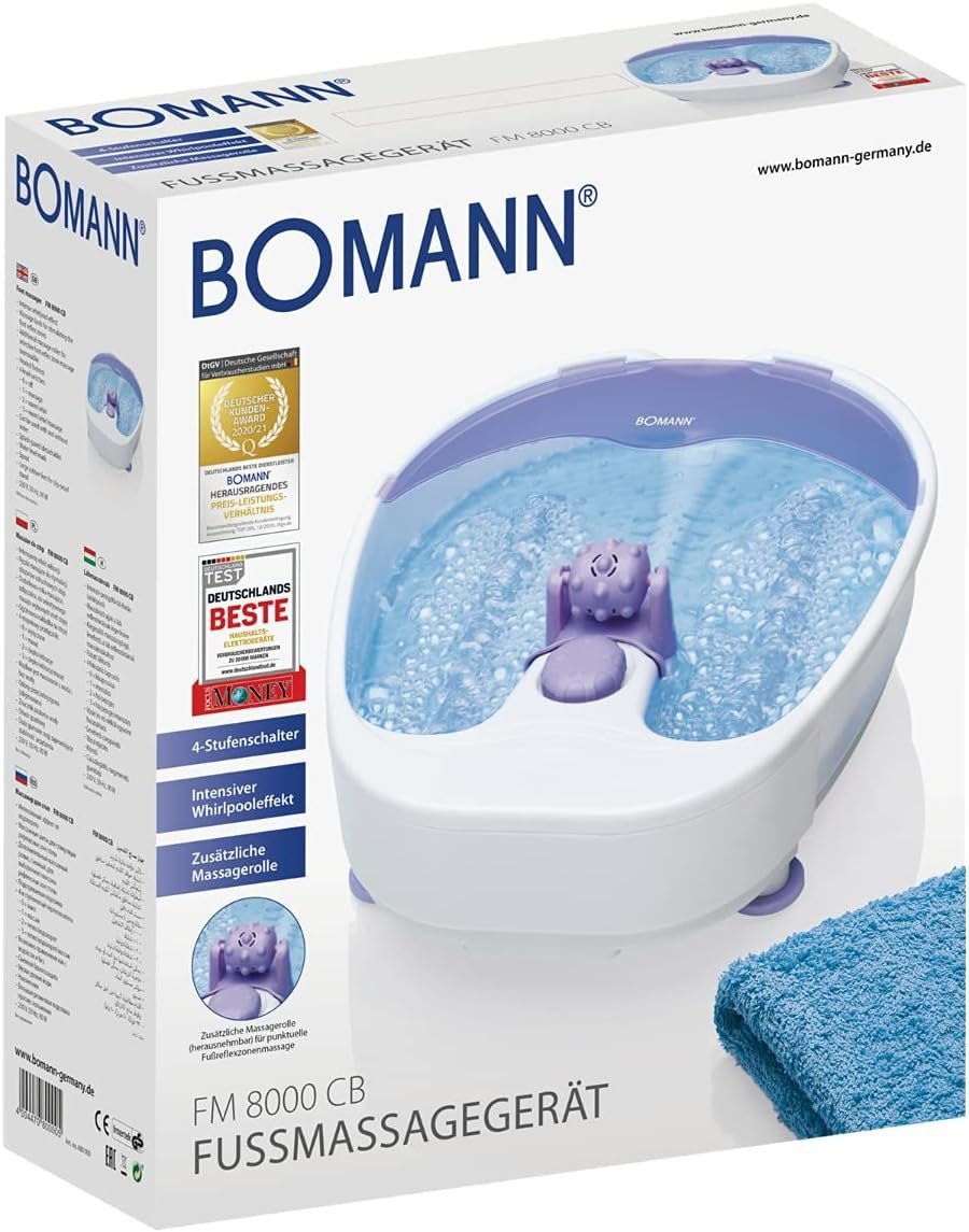 Bain de Massage pour Pieds Bomann Violet/Blanc – Image 2