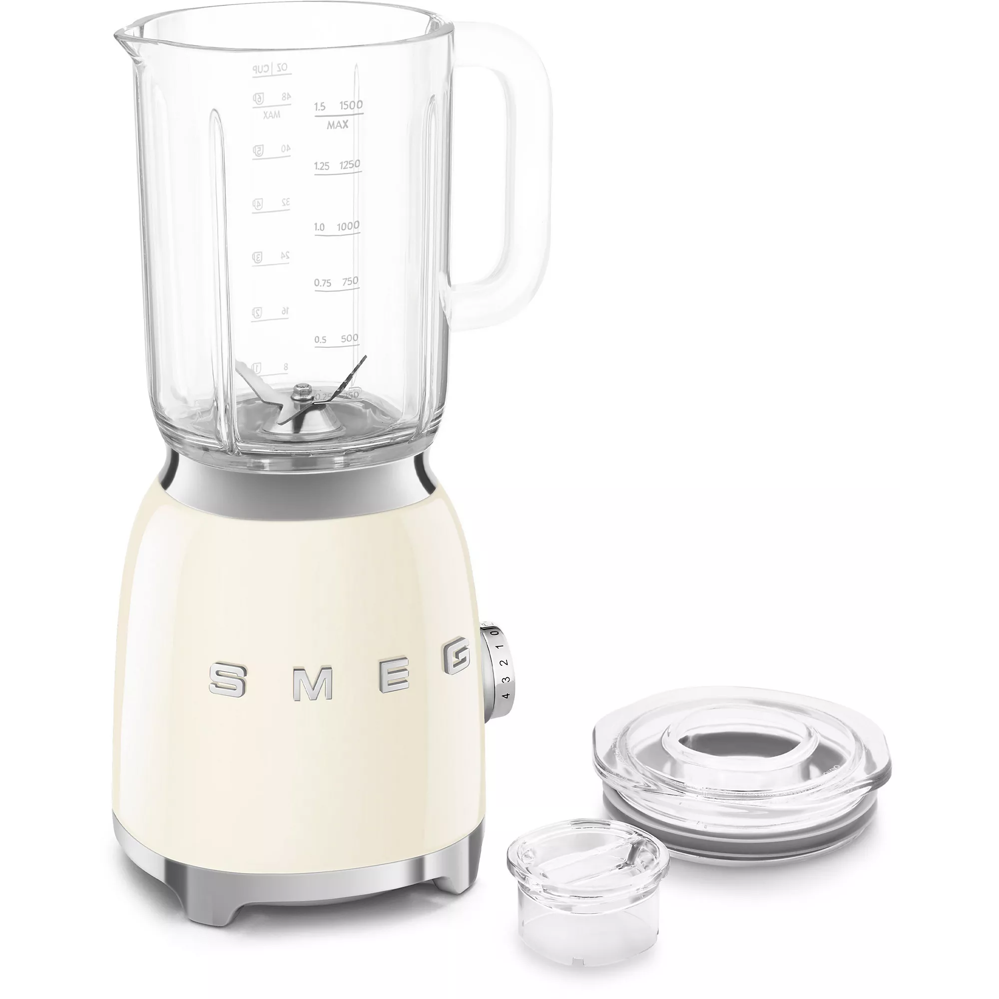 Blender SMEG Original 1.5L 800W Préparations chaudes ET froides SMEG BLF03CREU Crème – Image 7