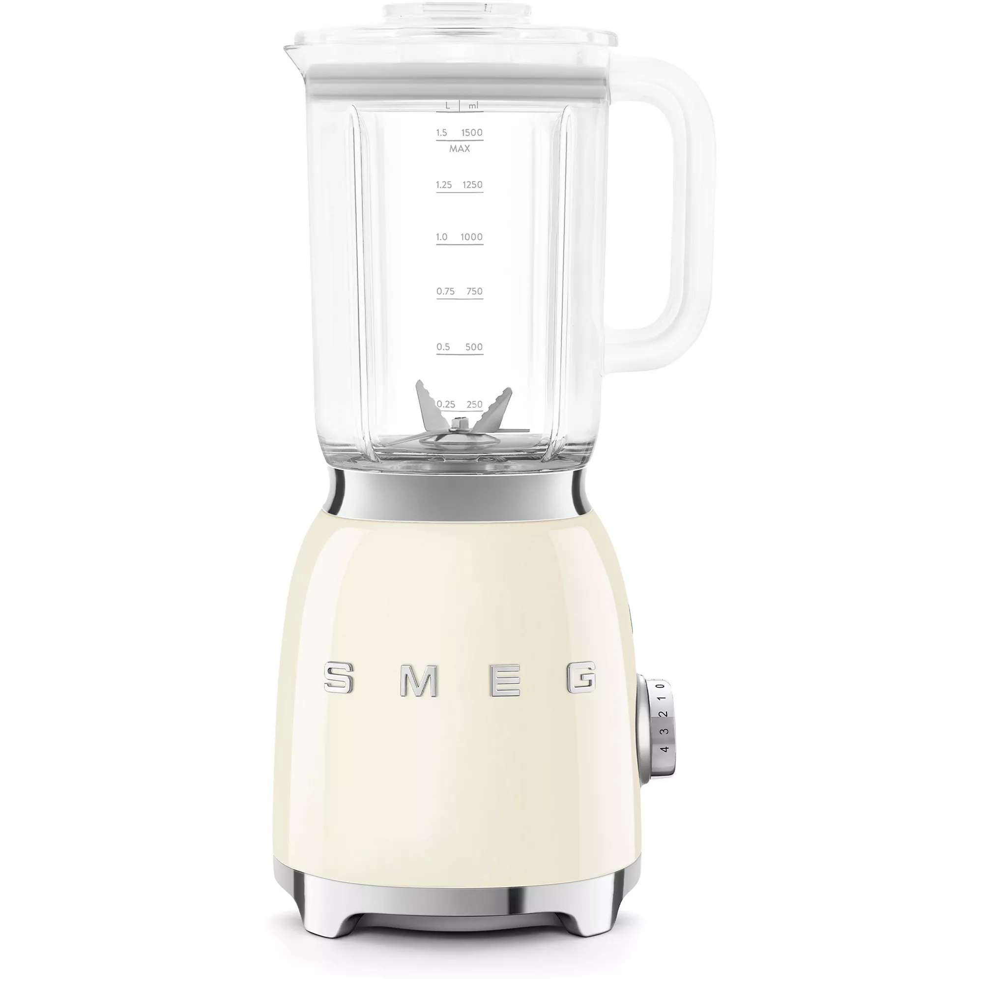 Blender SMEG Original 1.5L 800W Préparations chaudes ET froides SMEG BLF03CREU Crème – Image 2