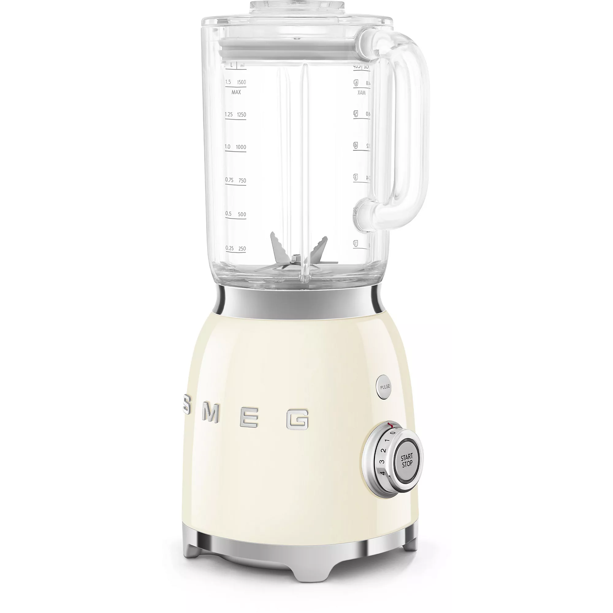 Blender SMEG Original 1.5L 800W Préparations chaudes ET froides SMEG BLF03CREU Crème – Image 5