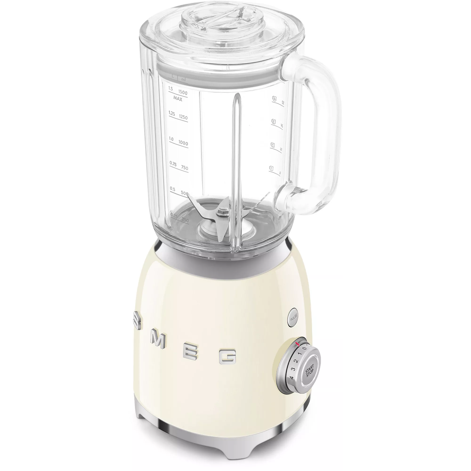 Blender SMEG Original 1.5L 800W Préparations chaudes ET froides SMEG BLF03CREU Crème – Image 8