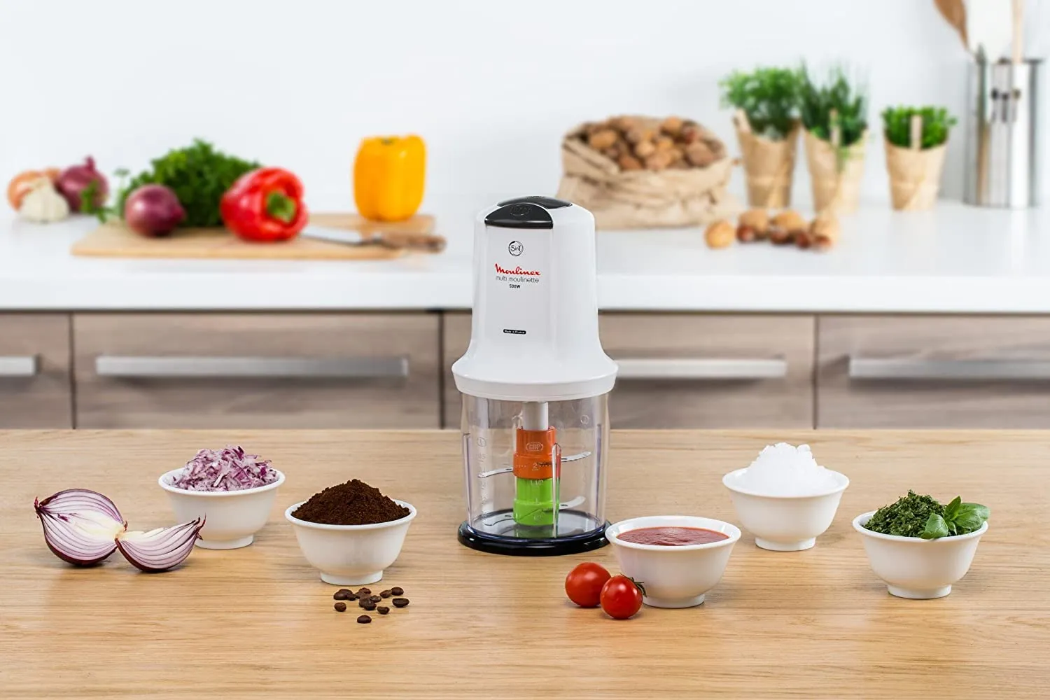 Mini hachoir Multi Moulinette 5 en 1 - 500w Moulinex AT722110 – Image 4