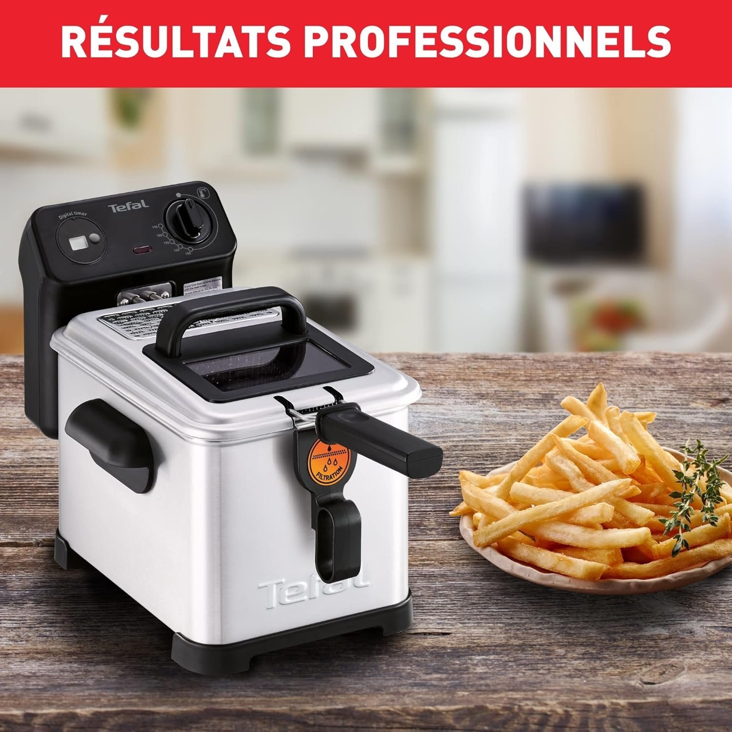 Friteuse inox 4L Filtra Pro Tefal – Image 2