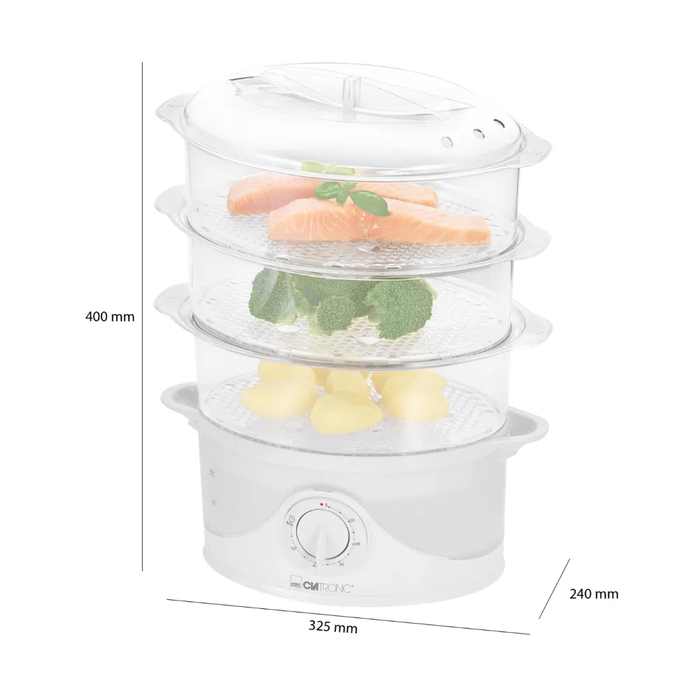 Cuiseur Vapeur Avec Minuterie 1.5L 800W Clatronic DG3665 – Image 2