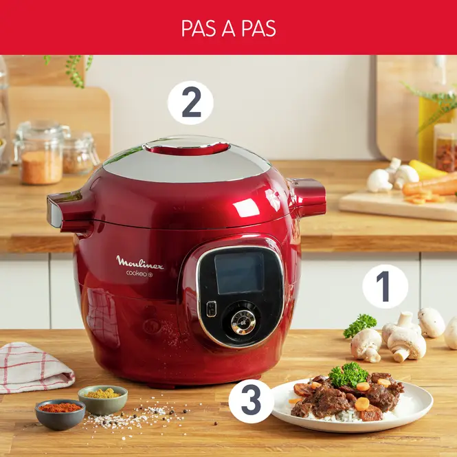 Cookeo + Multicuiseur Intelligent 06L 180 recettes Moulinex CE85B510 – Image 5