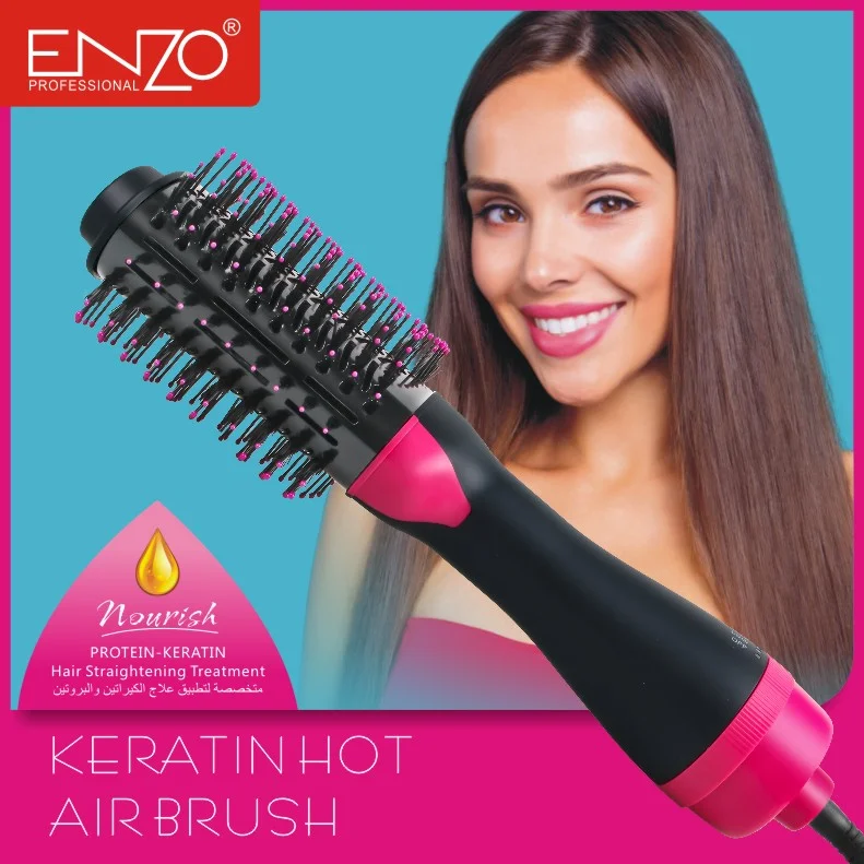 Brosse soufflante ENZO EN-4118 noir et rose – Image 2