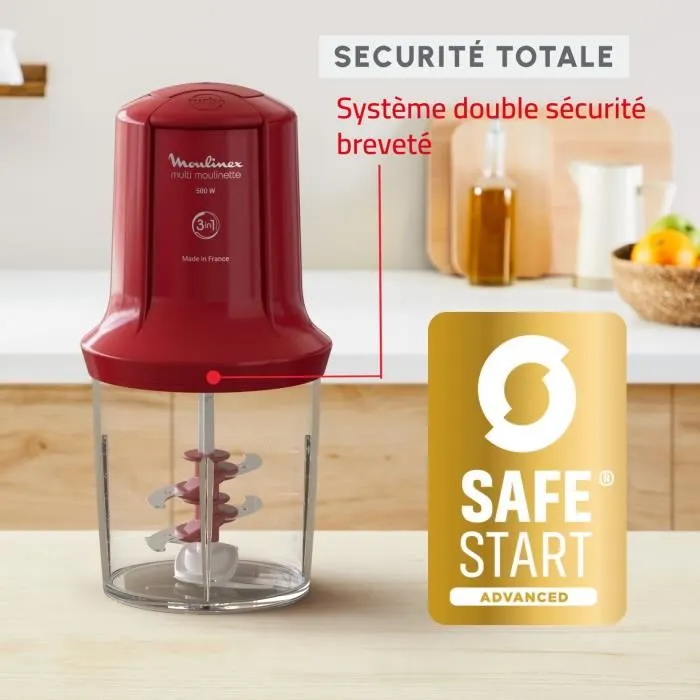 Hachoir Électrique 3En1 500mL 500W Multi Moulinette Moulinex AT714G32 – Image 3