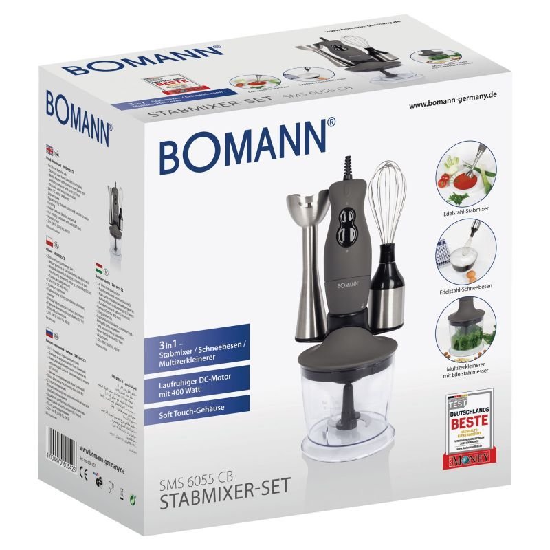 Mixeur Plongeant Multifonction 3En1 700mL 400W Bomann SMS 6055 CB – Image 2