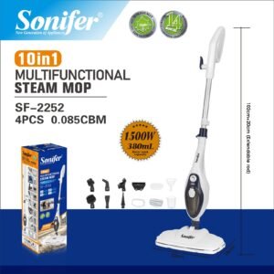 Nettoyeur a vapeur Multifonction 10 en 1 - 1500W Multi-usage tapis - bois - sol - Cuisine - Sonifer SF-2252