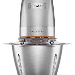 Hachoir inox Électrique 500W Avec Bol Inox 0.6L Et 4Lames Kenwood Original CHP62.700SI