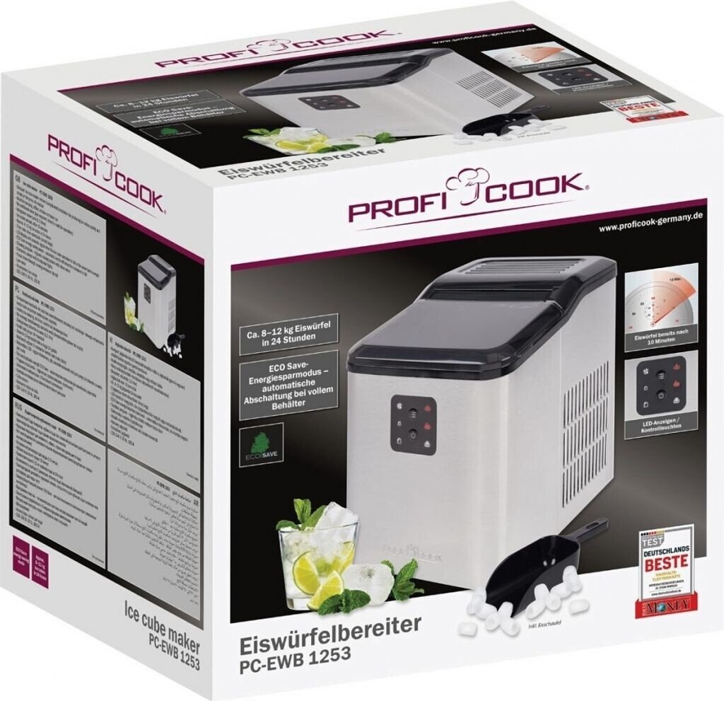 Machine À Glaçons Avec Écran LED 1.5l 120W Proficook PC-EWB 1253 – Image 10